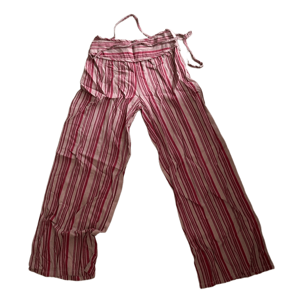 Red striped trousers