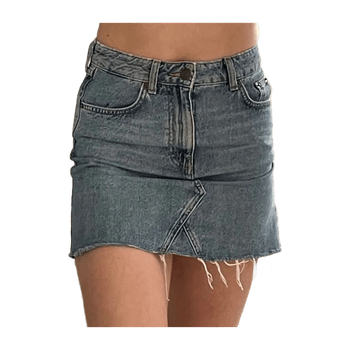 Denim skirt skirt