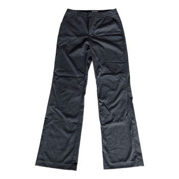 Grey pinstriped trousers