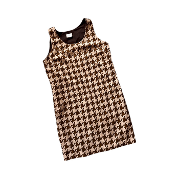 Vintage houndstooth minimekko M