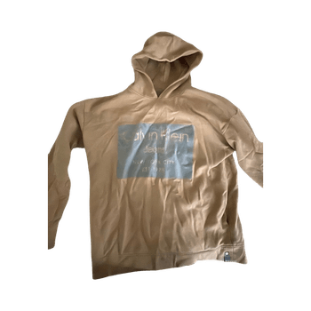 Beige calvin kleinin huppari