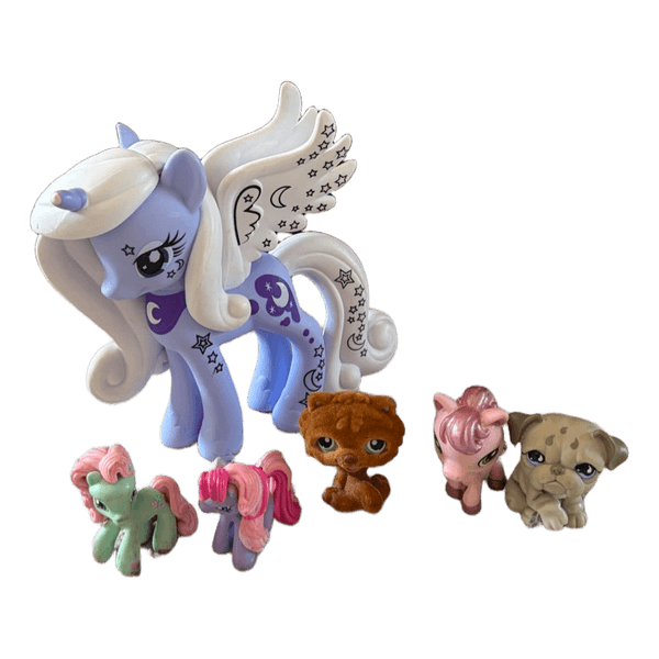 Castle toy and 3 pcs  pony playset