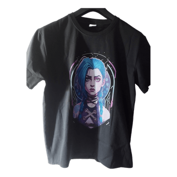 T-shirt noir imprimé jinx