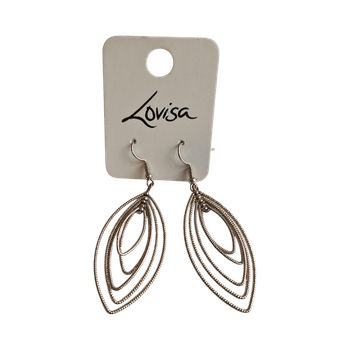 Gold layered teardrop earrings