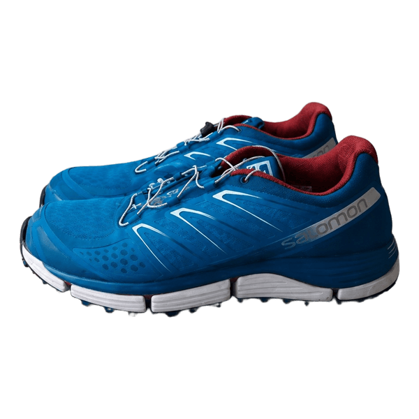 Salomon blue running shoes