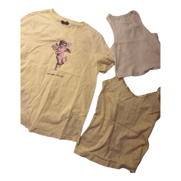 Yellow graphic t-shirt set