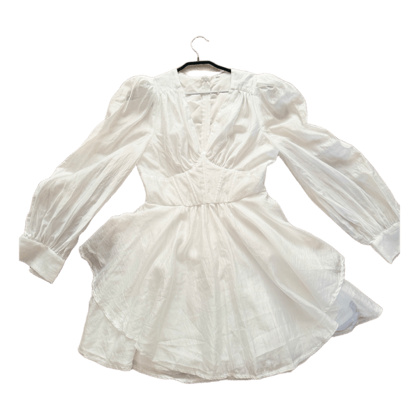 White mini dress