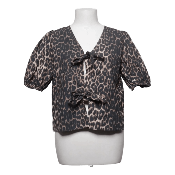 Neo Noir leopardmønstret bluse