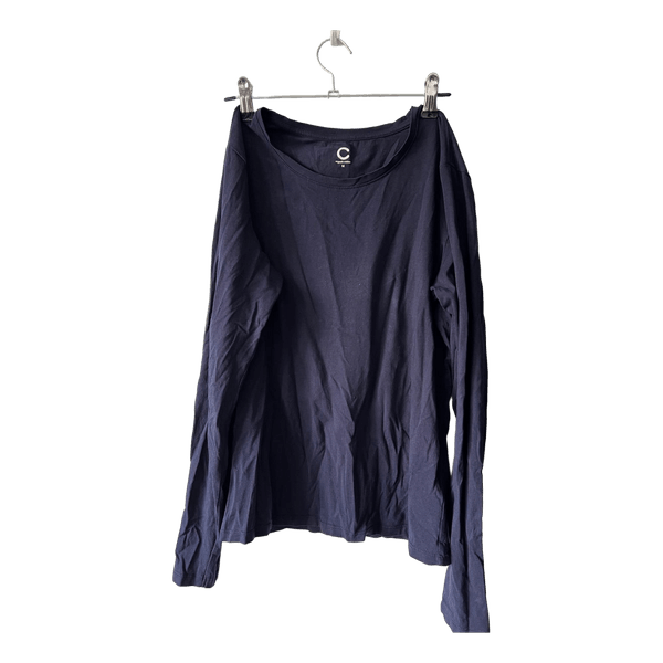 Dark Blue cotton long sleeve top