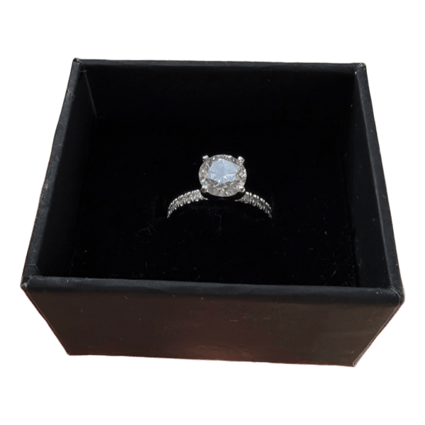 2.01 ct white gold diamond ring