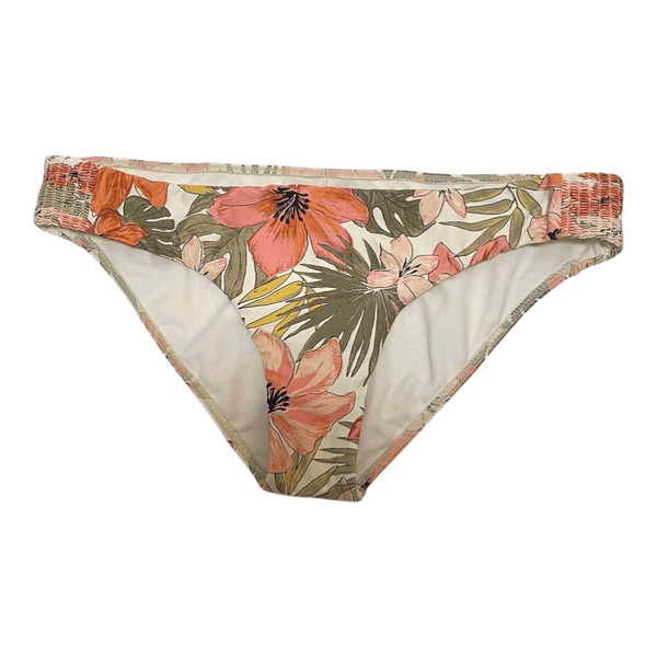 Billabong Tropic Luv Lowrider Bikini Bottom Tropical Floral Swimwear Size L