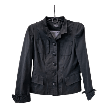 Black Madeleine lace blazer