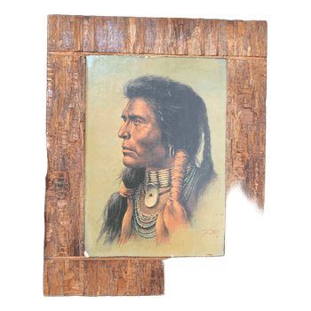 Native American portrait print