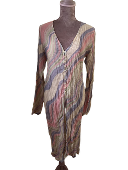 Pastel colored long sleeve dress