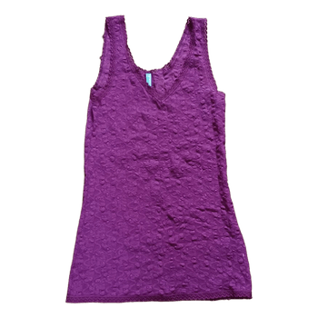 Purple/red lace tank top
