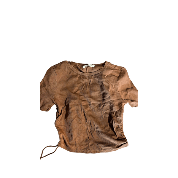Terranova brown ribbed top