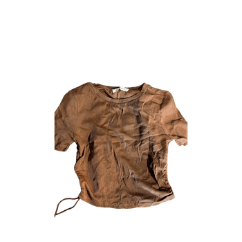 Terranova brown ribbed top