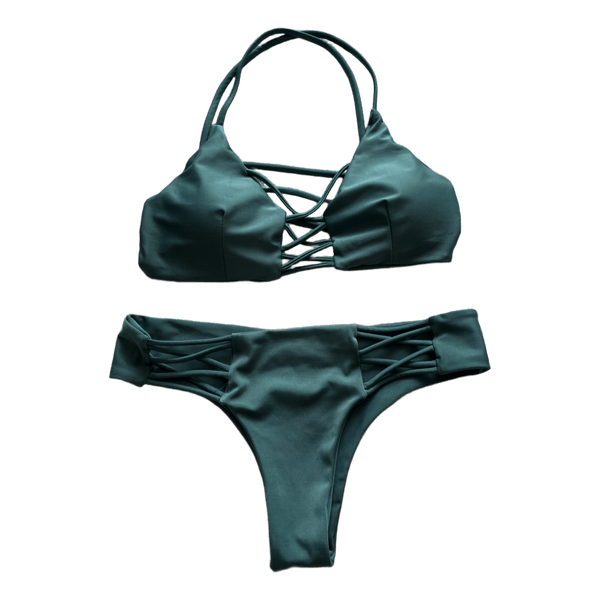 Green bikini set