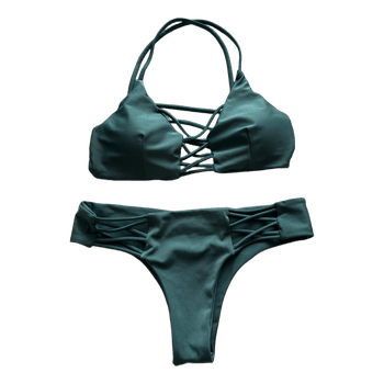 Green bikini set