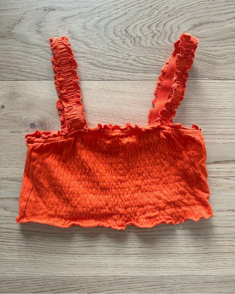 Vero moda smocked crop top