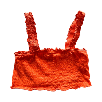 Vero moda smocked crop top