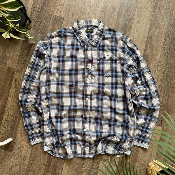 Napapijri Blue Plaid Shirt