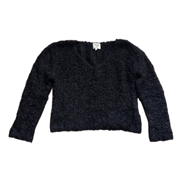 Samuji black angora sweater
