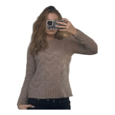 Pieces strikket sweater