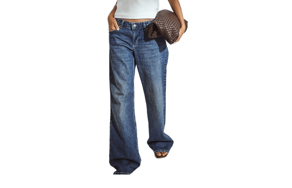 Blå wide leg jeans