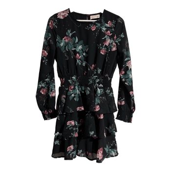 Black floral dress