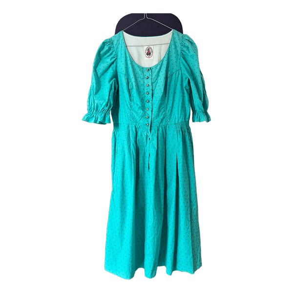 Vintage Austrian Dirndl Dress Salzburg Trachten Cotton Dress EU38-40