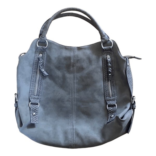 Grey shoulder bag