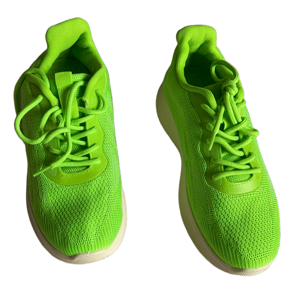 Green memory foam sneakers
