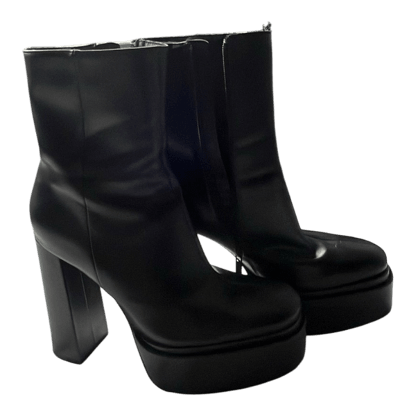 Black platform boots