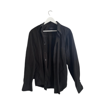 Black button-up shirt