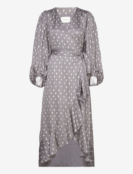 Blossom wrap midi Dress