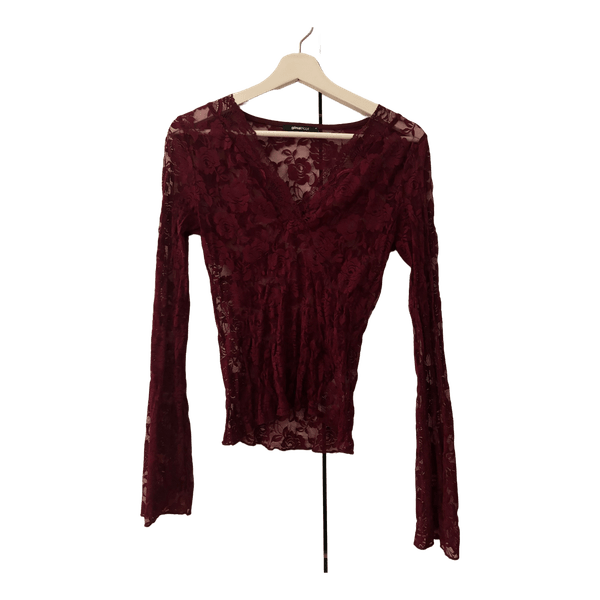 Bordeaux blondetop Gina Tricot