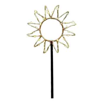 Saulės formos sodo žibintas