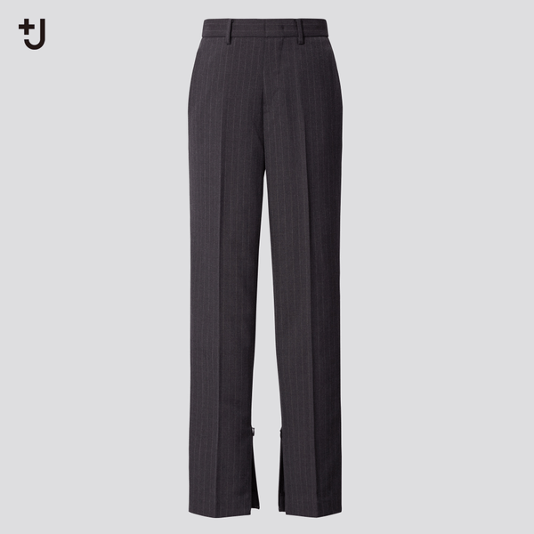 Gray slim fit trousers