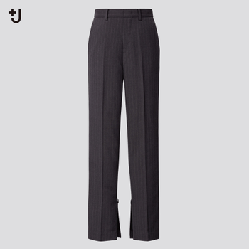 Gray slim fit trousers