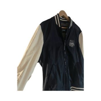 Navy varsity jacket