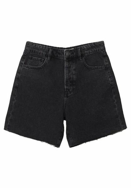 Dark grey denim shorts