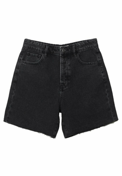 Dark grey denim shorts
