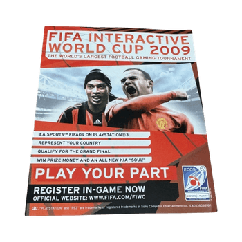 PS3 Fifa Interactive World Cup 2009 lappu / flyer EAE03806316K
