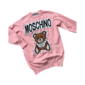 Vaaleanpunainen Moschino teddy-neule
