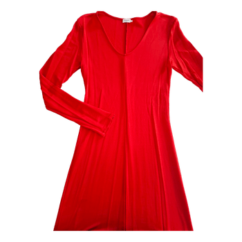 FILIPPA K tomato red long sleeve maxi dress