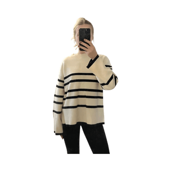 Vero Moda raidallinen neulepaita