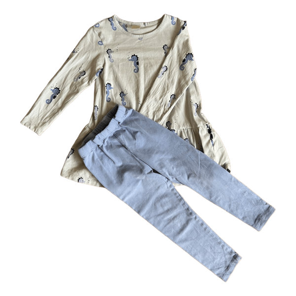 Seahorse print outfit