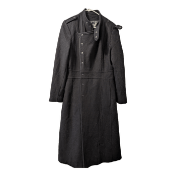 Black military style coat
