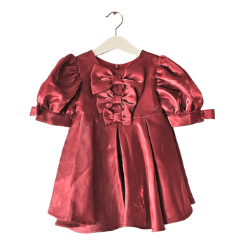 Red bow detailed dress /froma Designer in Vietnam